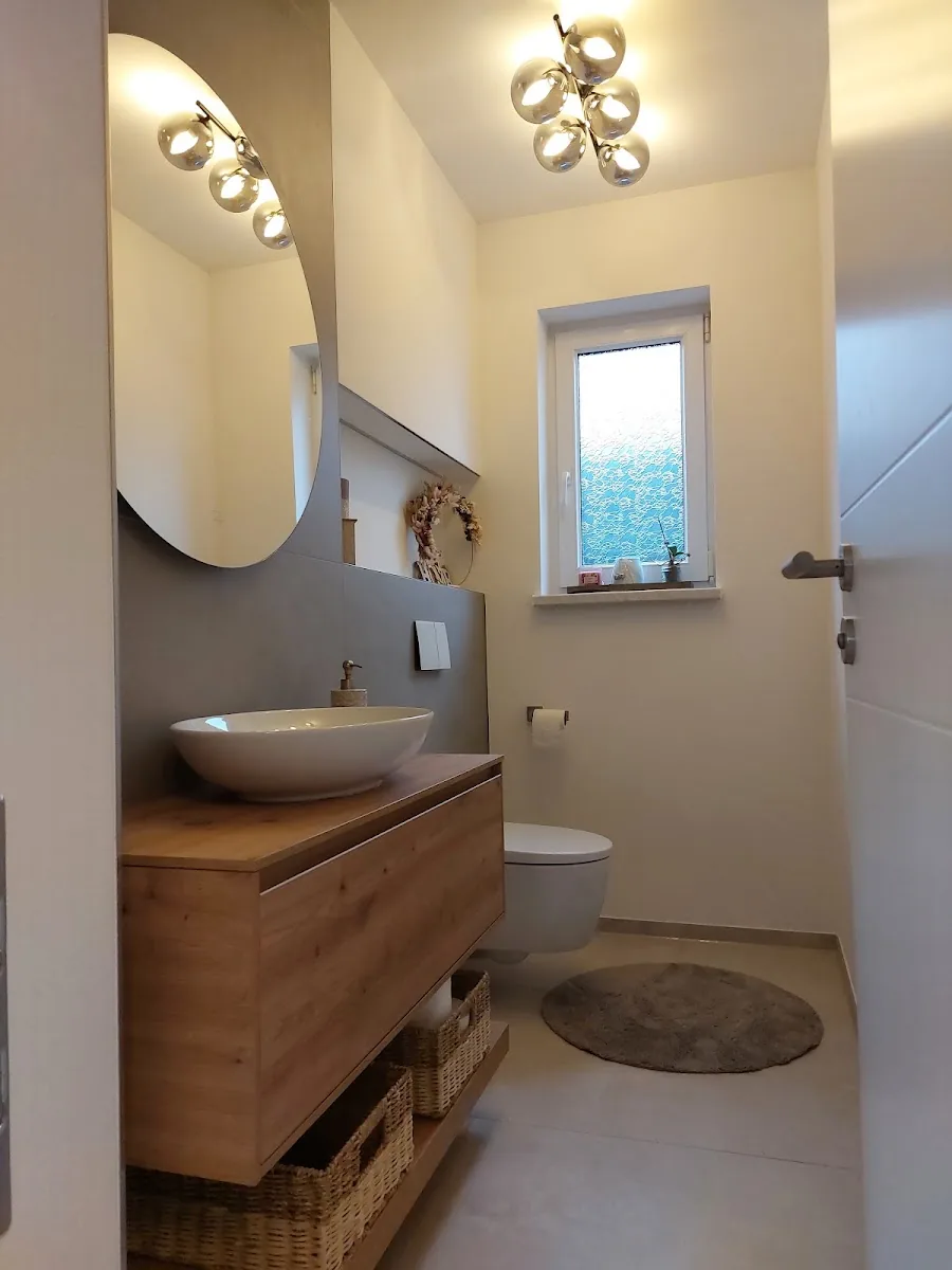 Fertig saniertes Badezimmer
